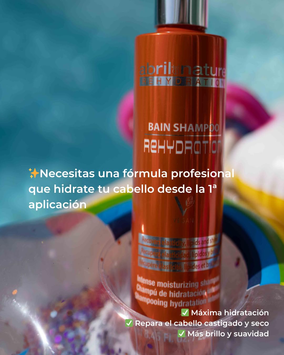 abril et nature - Instant Mask Rehydration - Keratin Mask - 1000 ml - Behandlung für trockenes Haar