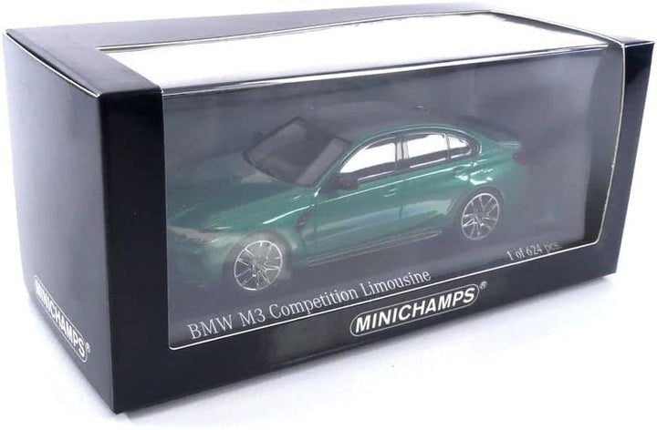 Minichamps 410020200 1:43 BMW M3-2020-Green Miniaturauto Sammlerstück grün