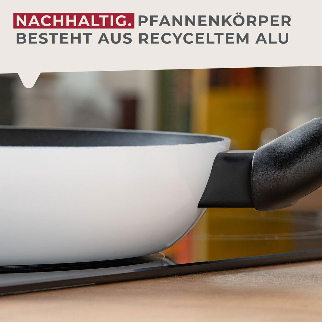 Fackelmann Bratpfanne Arcadalina 24cm - Antihaft-Pfanne aus 90% recyceltem Aluminium und Keramik-Bes