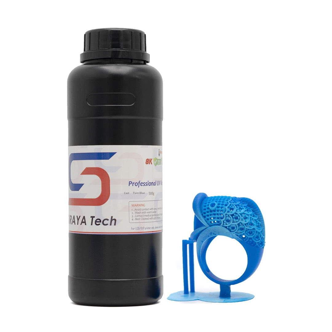 Siraya Tech Cast Giessbares 3D Drucker Resin (True Blue, 500g) Richtig Blau 500g, Richtig Blau 500g
