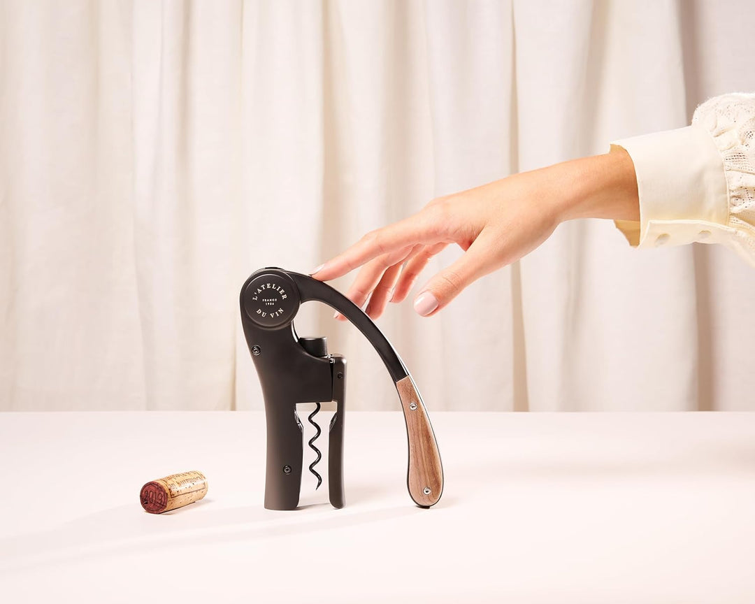 L’ATELIER DU VIN – Oeno Motion Wood & Black – Korkenzieher Oeno Motion Holz & Schwarz, Oeno Motion H