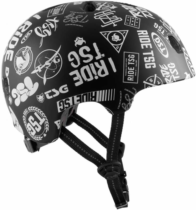 TSG Meta Graphic Design Helm schwarz/weiss L/XL | 58-60cm, L/XL | 58-60cm