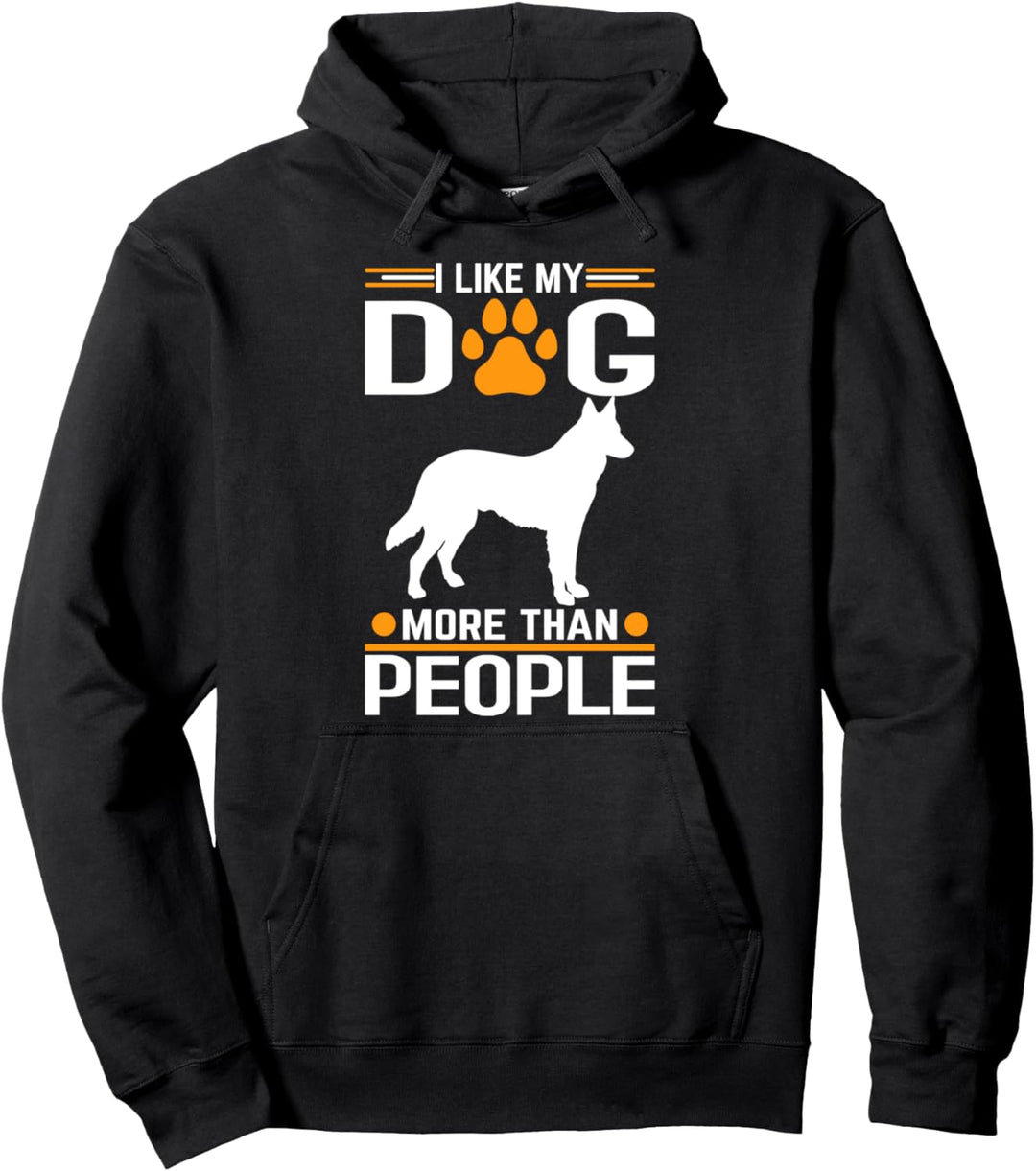 Hund Im mit dummen Tee I smell stupid people Pullover Hoodie