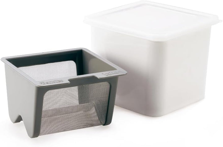 Cuisipro 837426 Joghurt-Käsehersteller, Weiss, 12 x 14 x 14 cm