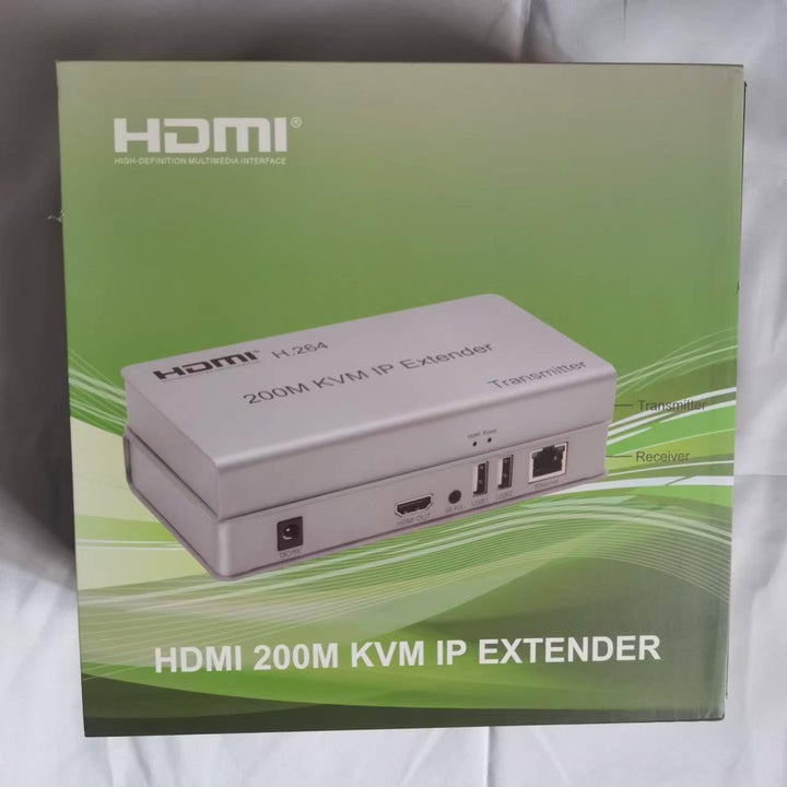 Swallows IP-Extender KVM HDMI 200M, auf IP RJ45 Ethernet CAT6 6A Transmitter Empfänger 1 TX bis 20 R
