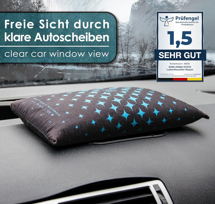 King Kong State Luftentfeuchter für Autos 2-Pack - Entfeuchter-Kissen 2x 1kg für beschlagene Autosch