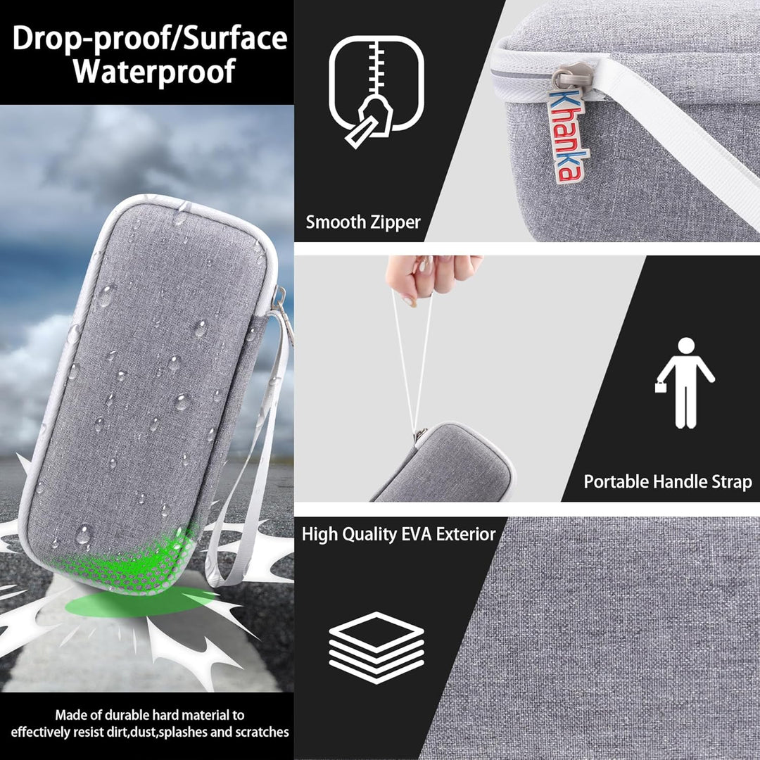 Khanka Hartschalenhülle kompatibel mit Sonos Roam 2 / Sonos Roam/Sonos Roam SL, tragbarer, wasserdic