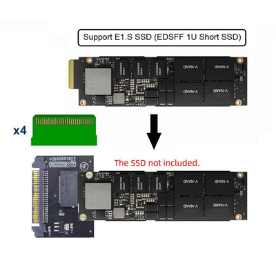 chenyang NVMe EDSFF GEN-Z E1.S SSD auf U.2 SFF-8639 Host Adapter für DC P4511 Series EDSFF NVMe SSD