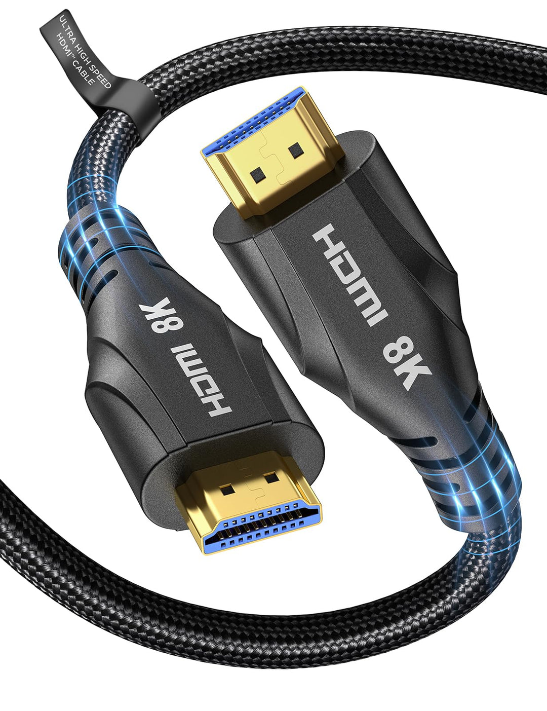 Cratree HDMI Kabel 7.5 Meter lang - 48Gbps HDMI 2.1, Ultra High Speed HDMI Geflochtenes Kabel 4K 120