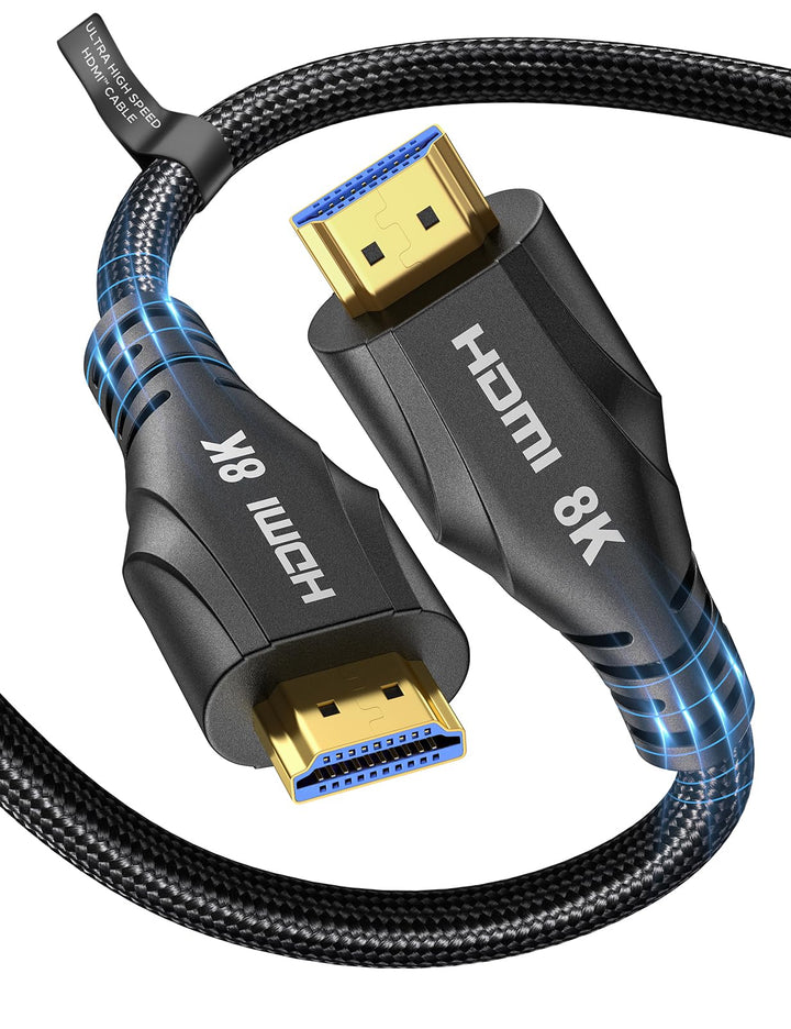 Cratree HDMI Kabel 6 Meter lang - 8K HDMI Kabel High Speed, 48Gbps Geflochtenes, 8K 60Hz, 4K 120Hz,
