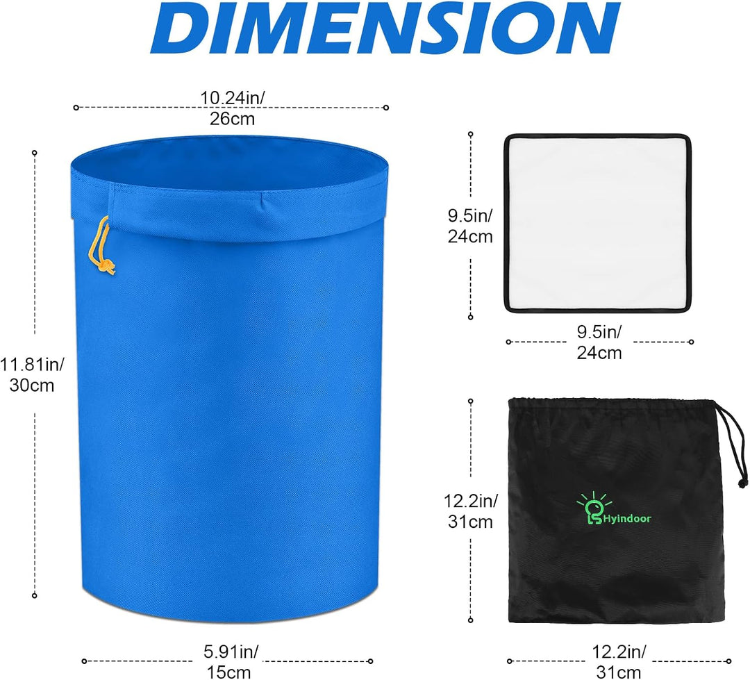 Hyindoor Bubble Bags 4L 1 Gallonen 5 Bags Bubble Hash Bag Ice-O-Lator Krautig EIS Essenz Extractor K