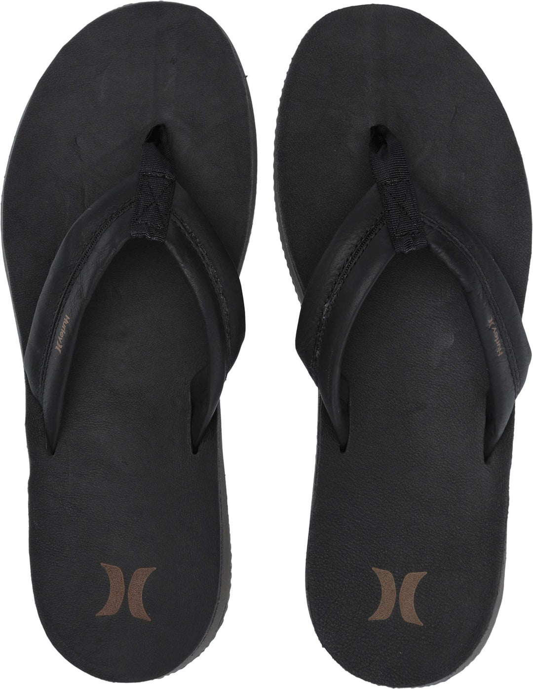 Hurley Nike Lunarlon Lunar Leather Flip Flop Sandal Herren Flipflop 38.5 EU Schwarz Schwarz Anthrazi