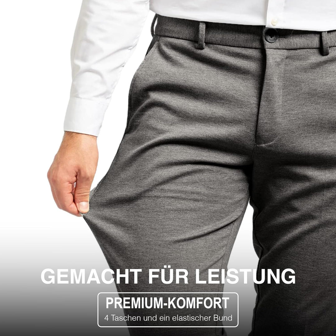 Performance Pants Herren - Stilvolle Slim Fit Herren Hosen Stretch - Hosen Herren Stretch - Angenehm