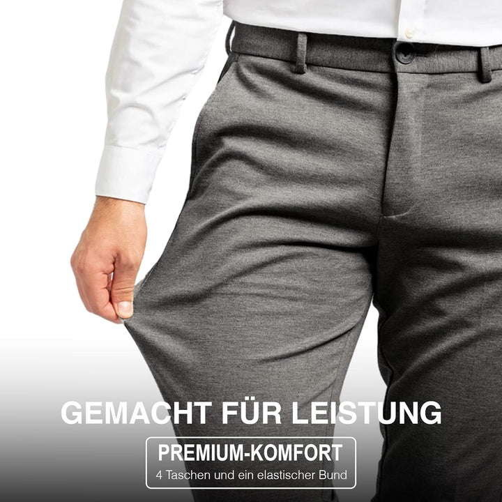 Performance Pants Herren - Stilvolle Slim Fit Herren Hosen Stretch - Hosen Herren Stretch - Angenehm