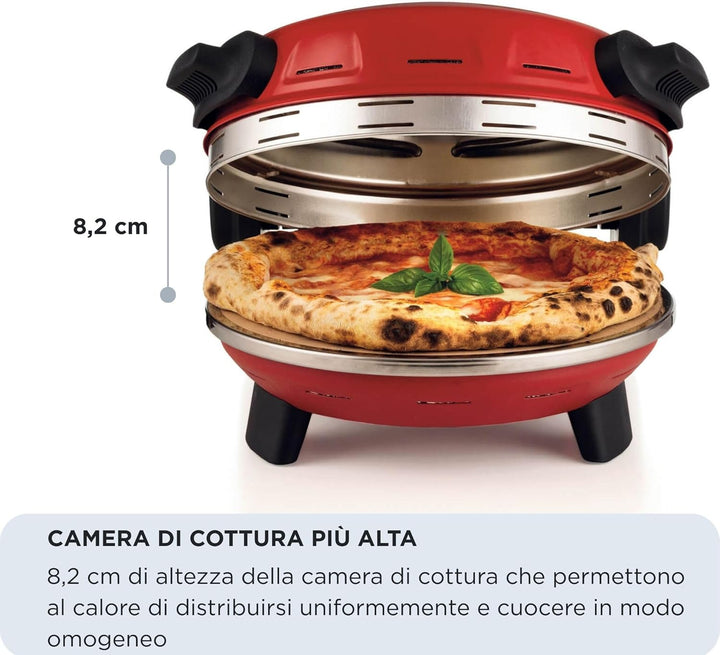 Ariete 934 Pizzeria Gourmet, Neapolitanischer Pizzaofen und Caloni, 1500 W, Temperatur 400 °C, 3 Min
