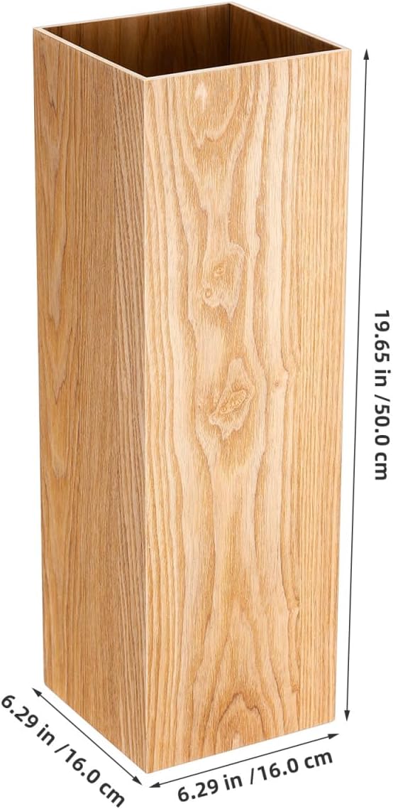 DOITOOL Regenschirmeimer Aus Holz Vintage-Regenschirm Aussenschirmhalter Schirmständer Innen-Display