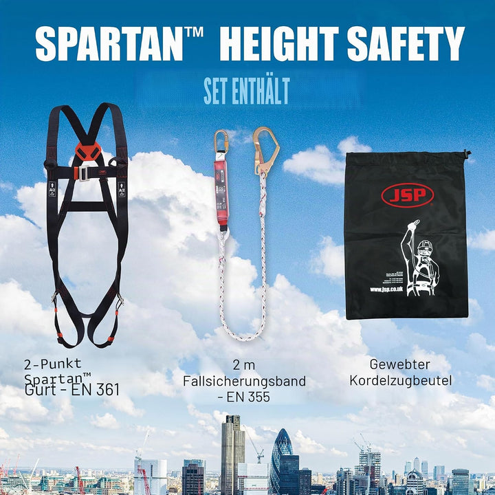 JSP Spartan Einzel- Rückhalte- Set - Falldämpfer (1030083055)