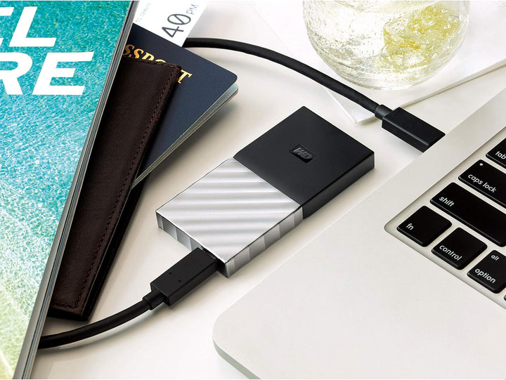 Western Digital WDBKVX0020PSL-WESN My Passport Portable SSD 2TB, Schwarz/Metallic