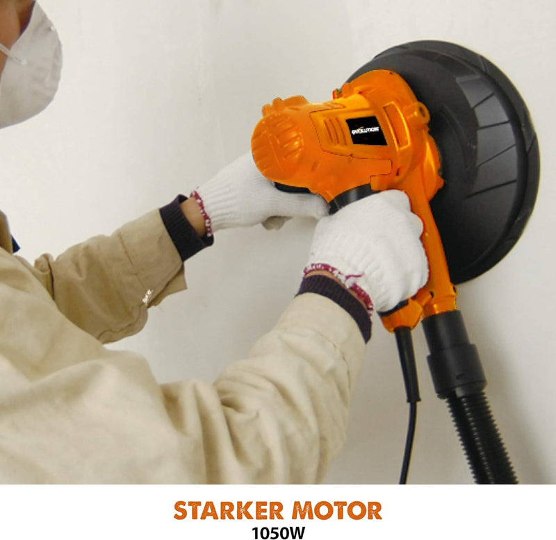 Evolution Power Tools - Hand-Trockenbauschleifer, 225 mm (230 V), Orange Handgeführter Trockenbausch