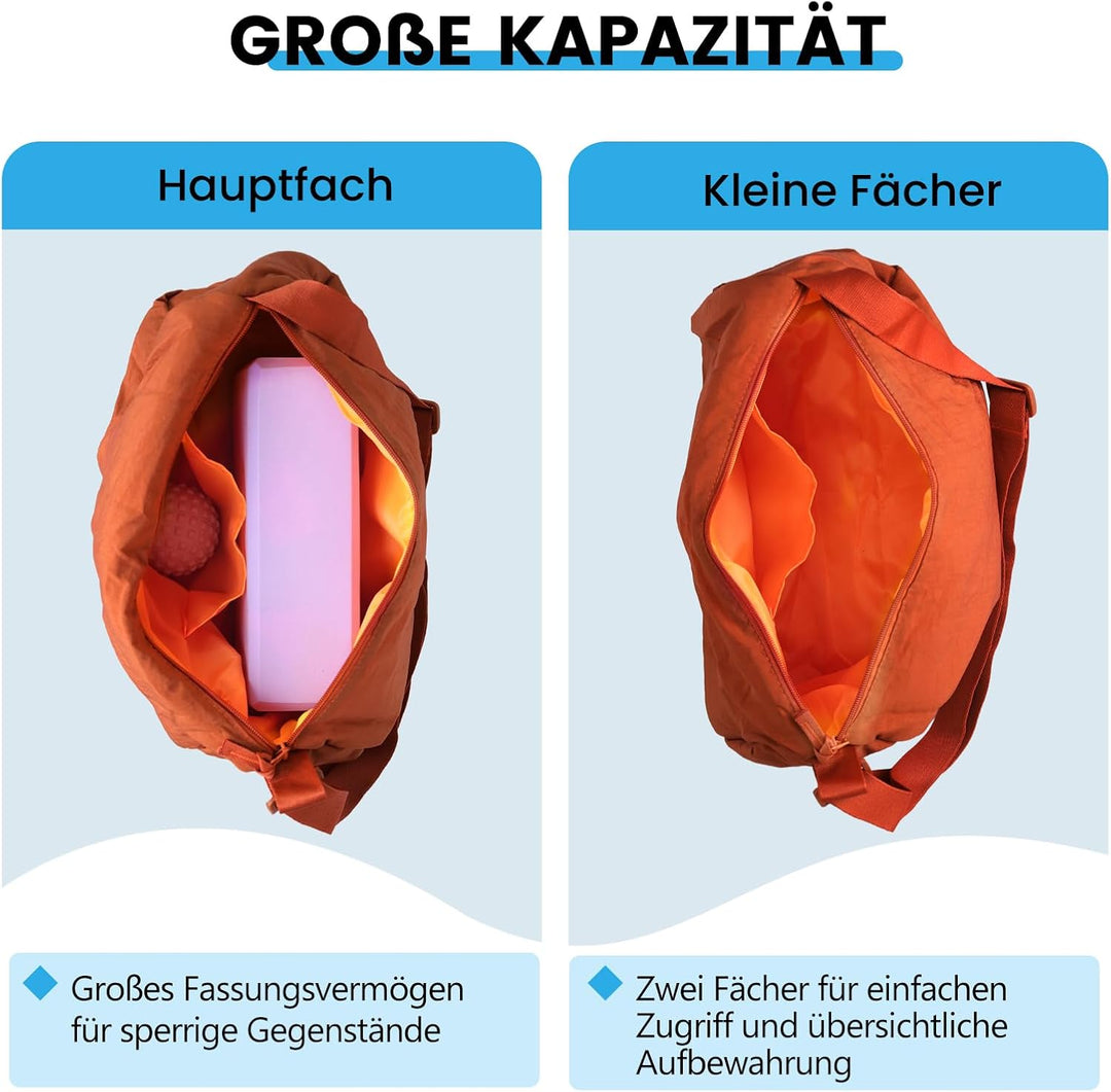 Sporttasche Damen klein, Mini-Turnbeutel, leichte Aufbewahrungstasche mit verstellbaren Schultergurt