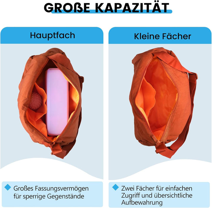 Sporttasche Damen klein, Mini-Turnbeutel, leichte Aufbewahrungstasche mit verstellbaren Schultergurt
