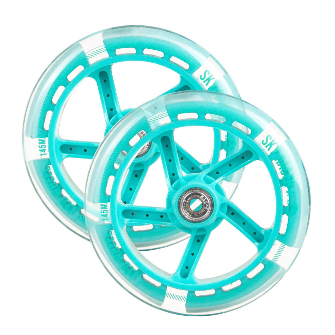 Apollo City Scooter 145mm Ersatzräderset Pro Wheels - ABEC 7 Kugellager, Roller Rad Ersatz-Räder pas