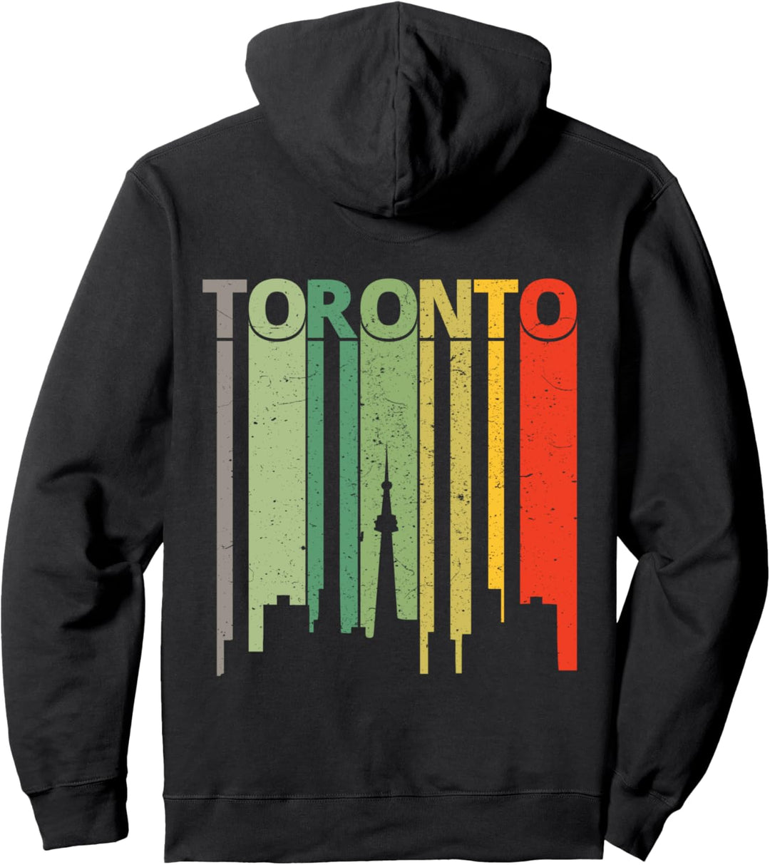 Die Skyline von Toronto im Retrostil von Toronto Pullover Hoodie