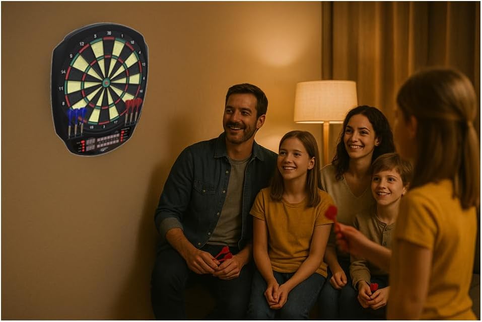 Carromco 92445 Dartboard STRIKER-401 - Elektronische Dartscheibe mit Pfeilen, Dart Set für 44204 Spi