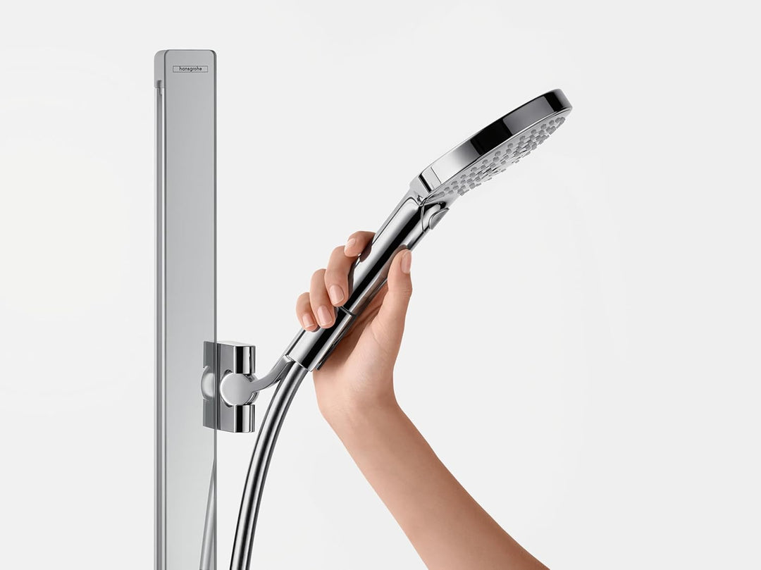 hansgrohe Duschsystem (Duschkopf, Schlauch, Duschstange, Raindance Select S 120 Regendusche 0,90m mi