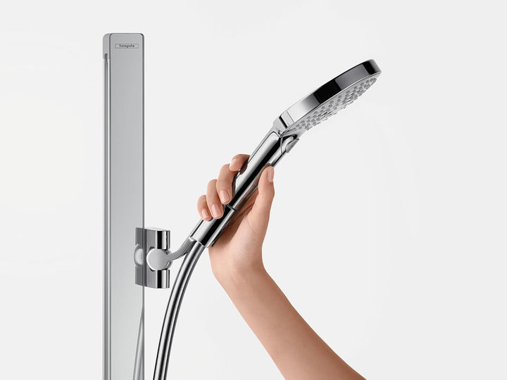 hansgrohe Duschsystem (Duschkopf, Schlauch, Duschstange, Raindance Select S 120 Regendusche 0,90m mi