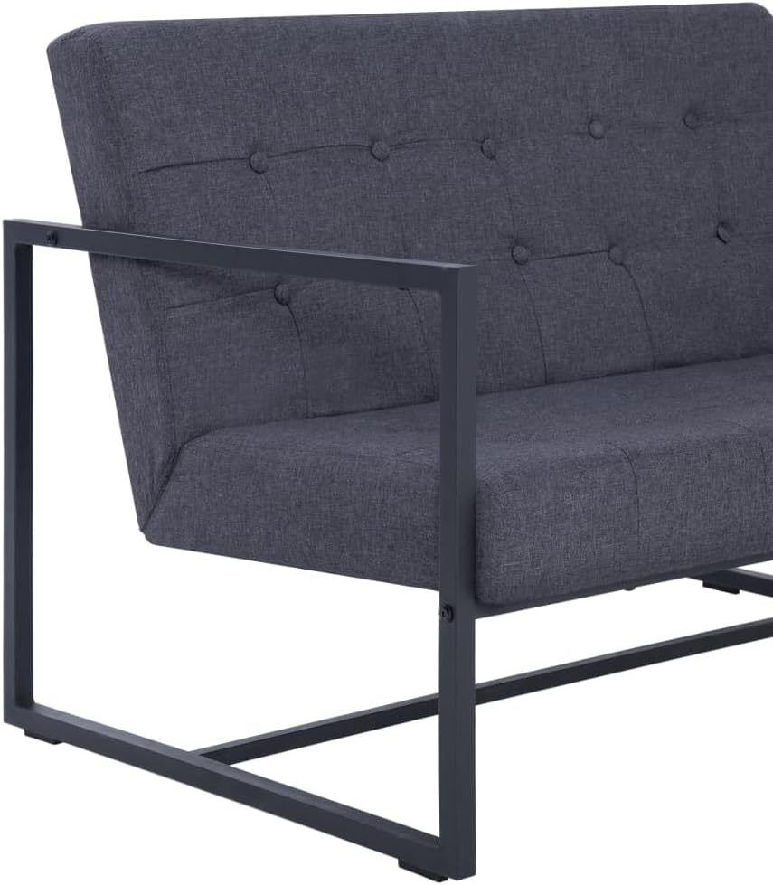 vidaXL Sofa mit Armlehnen Sessel Loungesofa Polstersofa Stoffsofa Couch Sofagarnitur Couchgarnitur S