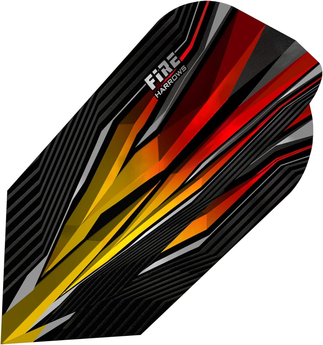Harrows Extra starke Dart Flights – 5er-Set – insgesamt 15 Dart-Flights flame Standard, flame Standa