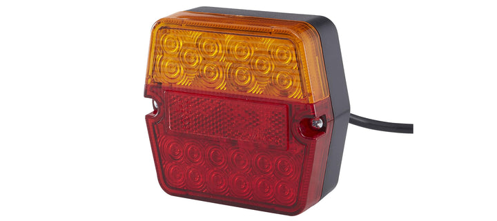 HELLA - Heckleuchte - Valuefit - LED - 24/12V - Anbau/geschraubt - Lichtscheibenfarbe: rot/gelb - St