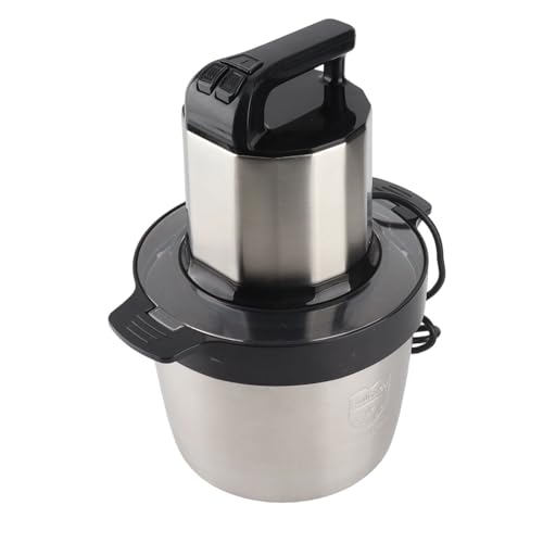 Elektrischer Fleischzerkleinerer, 6 L, 2000 W, Edelstahl-Küchenmaschine, Mixer C mit 2 Gängen für Ef