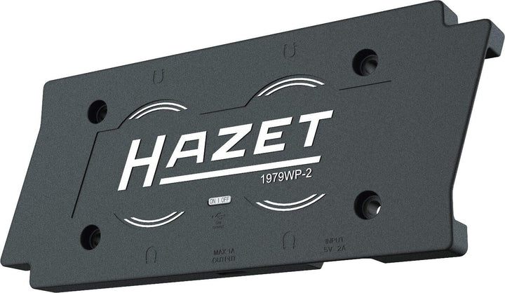 Hazet Wireless Charging Pad (kabelloses Laden von Zwei Lampen) 1979WP-2, Schwarz Charging Pad für zw