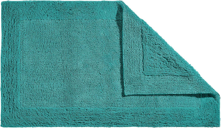 Erwin Müller Badematte, Badteppich Uni Serie Stuttgart Petrol Grösse 60x150 cm - extra dick, hohe Sa