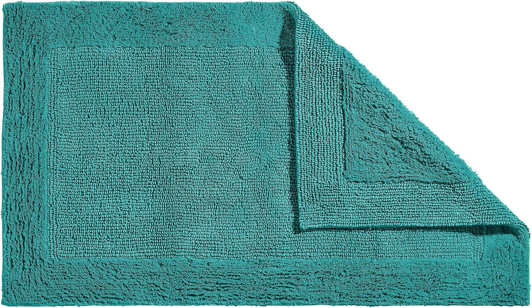 Erwin Müller Badematte, Badteppich Uni Serie Stuttgart Petrol Grösse 60x100 cm - extra dick, hohe Sa