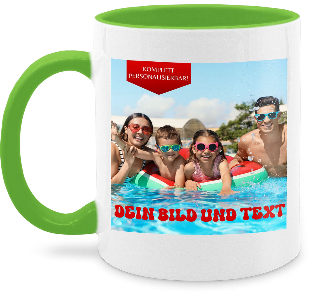 Tasse Tassen 325ml - Geschenk mit eigenem Foto und Text personalisiert I Eigenes Bild I Custom Photo