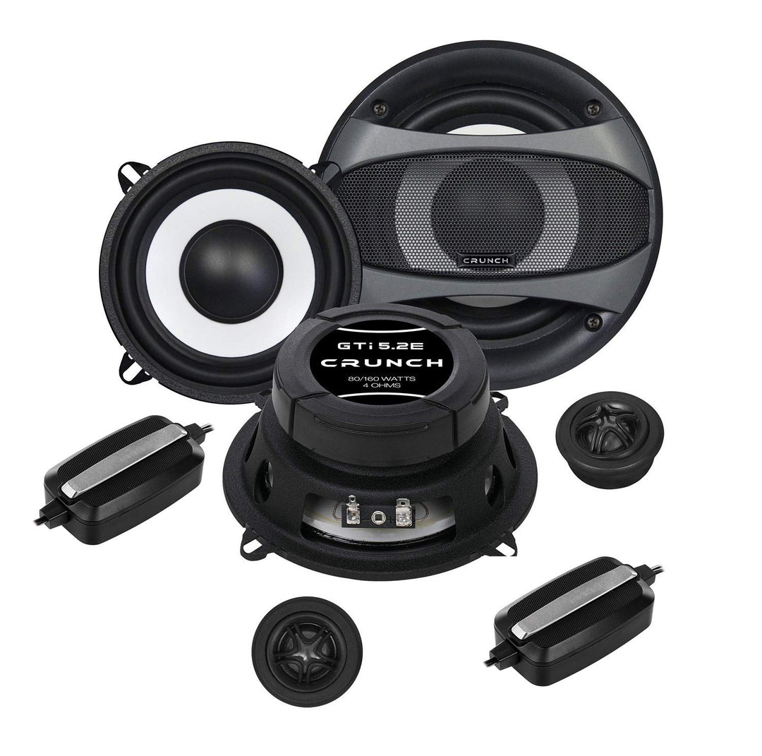 Mediadox Front/Heck 13cm/130mm 2-Wege Kompo Auto Lautsprecher/Boxen/Speaker Set von Crunch (GTI5.2E)