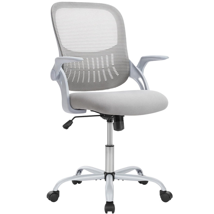 Sweetcrispy Bürostuhl Ergonomisch, Schreibtischstuhl mit Lendenwirbelstütze, Höhenverstellbarkeit St