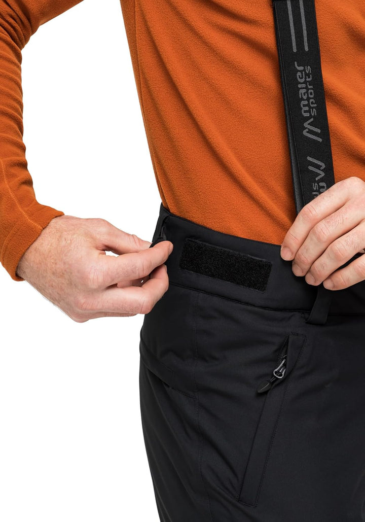 Maier Sports Herren Skihose Corban T 23 Kurz Schwarz, 23 Kurz Schwarz