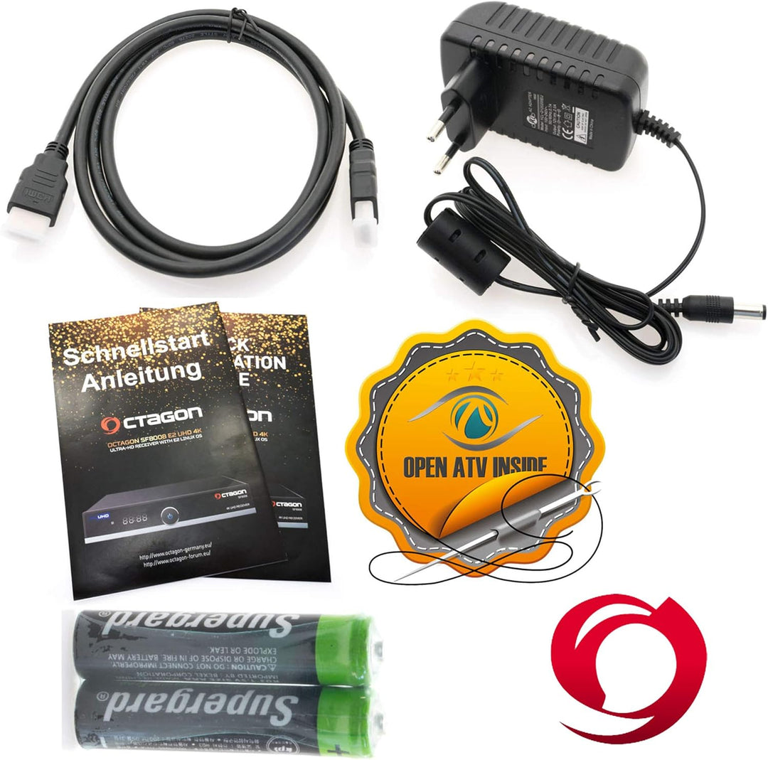 OCTAGON SF8008 Combo 4K DVB-S2X DVB-T2 Multistream UHD + gratis EasyMouse HDMI-Kabel