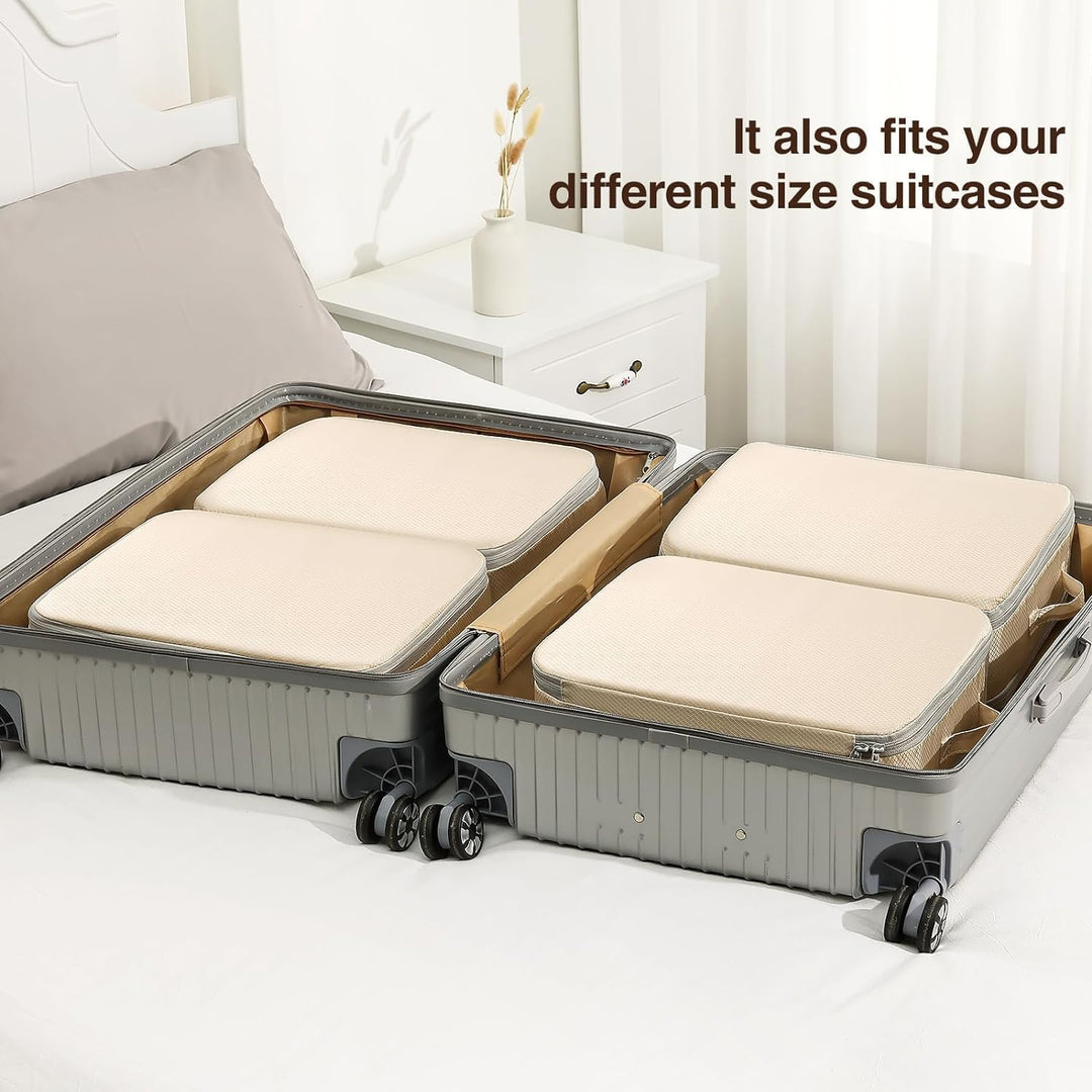 DIMJ Selbstkomprimierender Organizer - Bettwäsche Aufbewahrung, Packing Cubes Compression, Aufbewahr