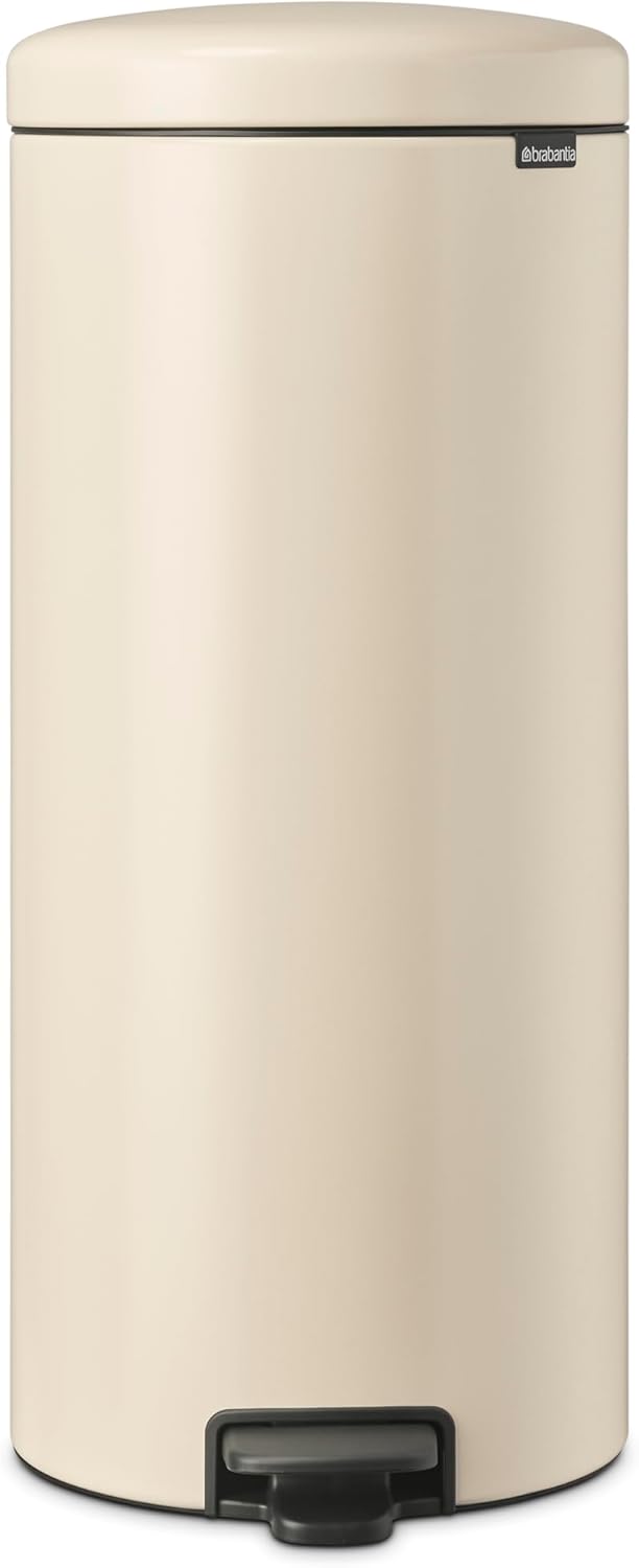 Brabantia - NewIcon Treteimer 30L - Grosse Abfalleimer für die Küche - Sanft Schliessender Deckel -