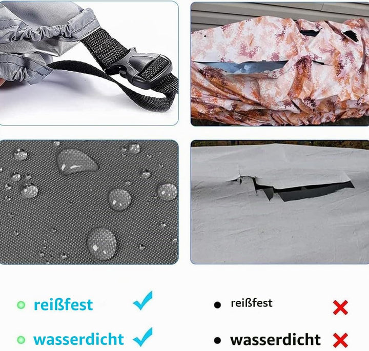 Opaltool 420D Verdickte Kajak-Kanu-Abdeckung, wasserdicht, langlebig, Kanu-Aufbewahrung, Staubschutz