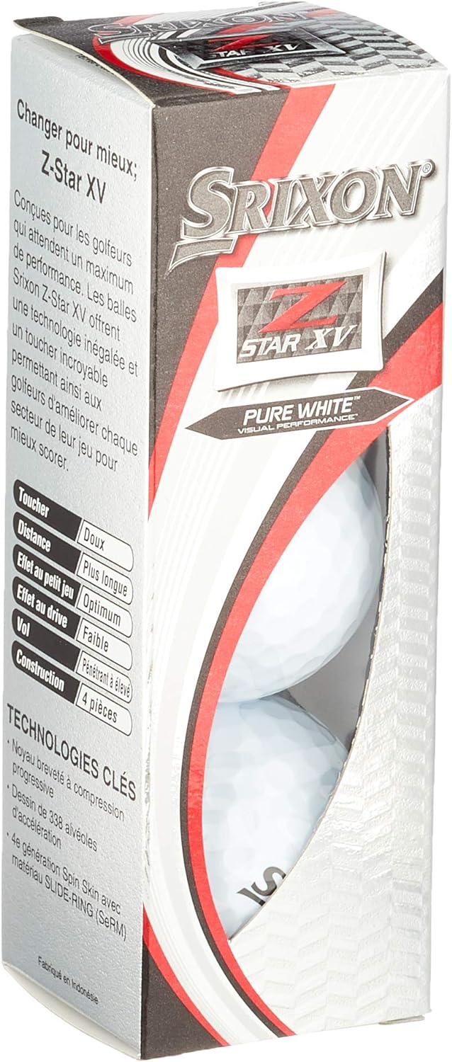Srixon Golfbälle x 12 Z-Starxv Einheitsgrösse Weiss, Einheitsgrösse Weiss