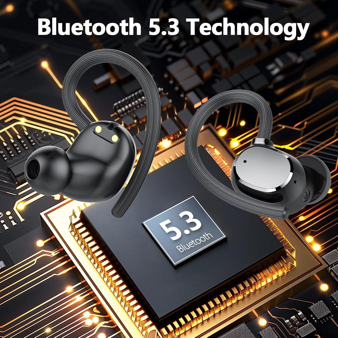 Bluetooth Kopfhörer Sport, 2025 Neue In Ear Kopfhörer Kabellos Bluetooth 5.3 mit 4 ENC Noise Cancell