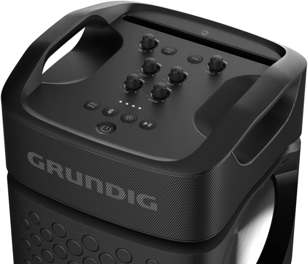 Grundig Party Hit Max Bluetooth Lautsprecher, Soundbox, 160 W, Bluetooth 5.3, bis zu 10 m Reichweite