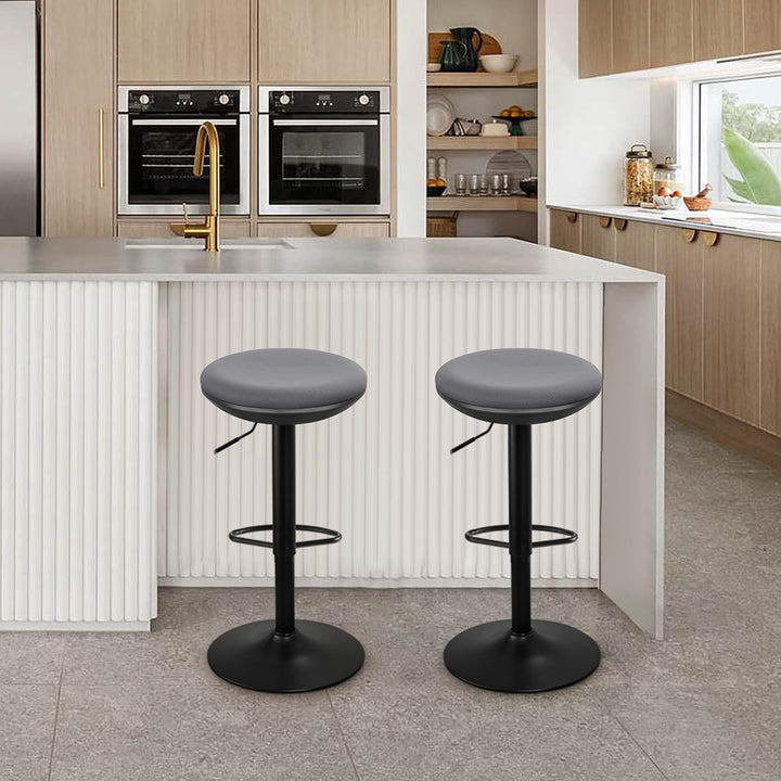 IWMH Ergonomischer Stehhocker, Bürohocker höhenverstellbar (Grau*2) | 360° drehbarer Arbeitshocker o