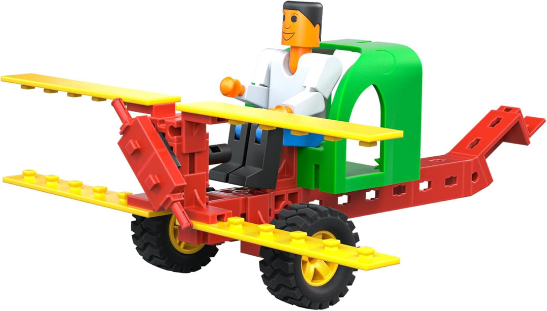 fischertechnik 564065 JUNIOR Constructor – Bausatz für Kinder ab 5 Jahren, Spielzeug mit Bagger, Hub